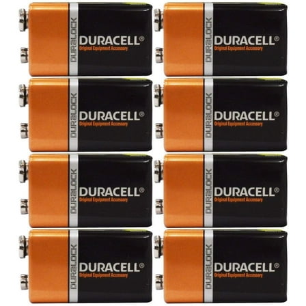 Duracell 9V Alkaline Batteries 8 Count