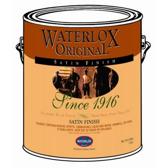 Waterlox 16035 Satin Finish, 1 gal, Liquid, Satin