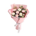 thumbnail image 4 of Ramo de flores de ganchillo para decoración del hogar, artesanía delicada y elegante, decorativo para boda. Rosa, 4 of 9