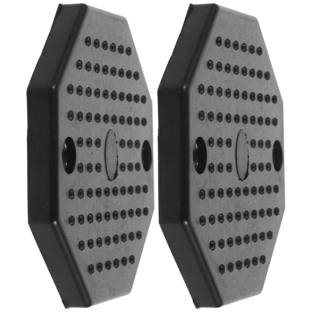OULII 2Pcs Black Rubber Jack Stand Pads for Pinch Welds Reliable Car Lift Support