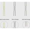 thumbnail image 2 of Hair Pins Bobby Pins, 6CM U shape Hair Bun Pins Clips, Wavy Design Hair Grips for Women Hair Styling 100PCS - Blonde, 2 of 4