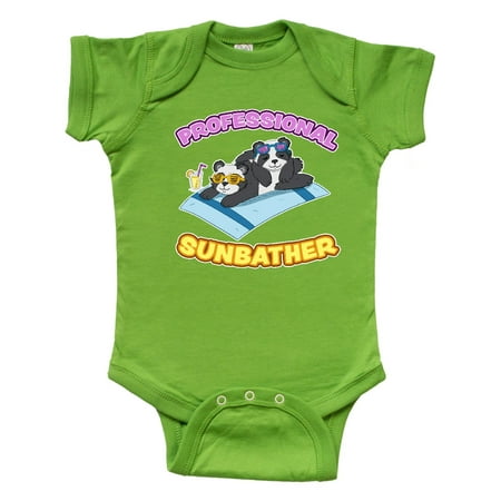 

Inktastic Cute Baby Pandas Professional Sunbather Gift Baby Boy or Baby Girl Bodysuit