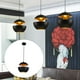 thumbnail image 2 of Colgante ajustable, decoración ligera, decoración de ahorro de energía, botón de ajuste para interior sola cabeza, lámpara de lámpara E27, negro, 2 of 6