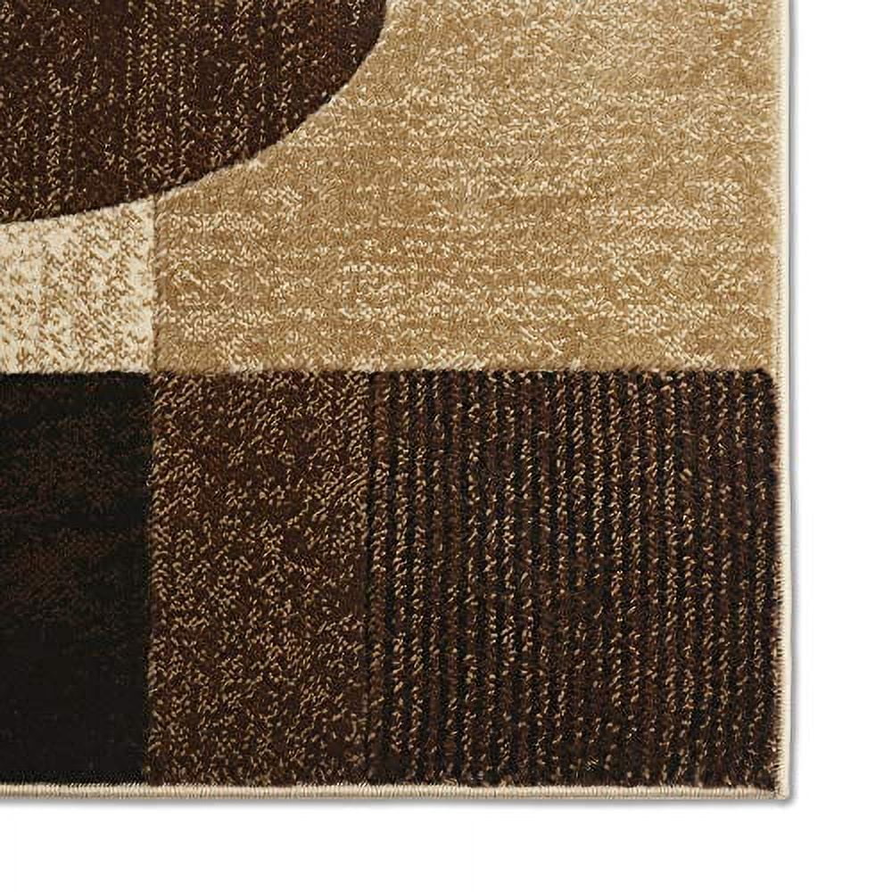 Home Dynamix Tribeca Jasmine Geometric Area Rug, Brown, 1'9"x7'2"