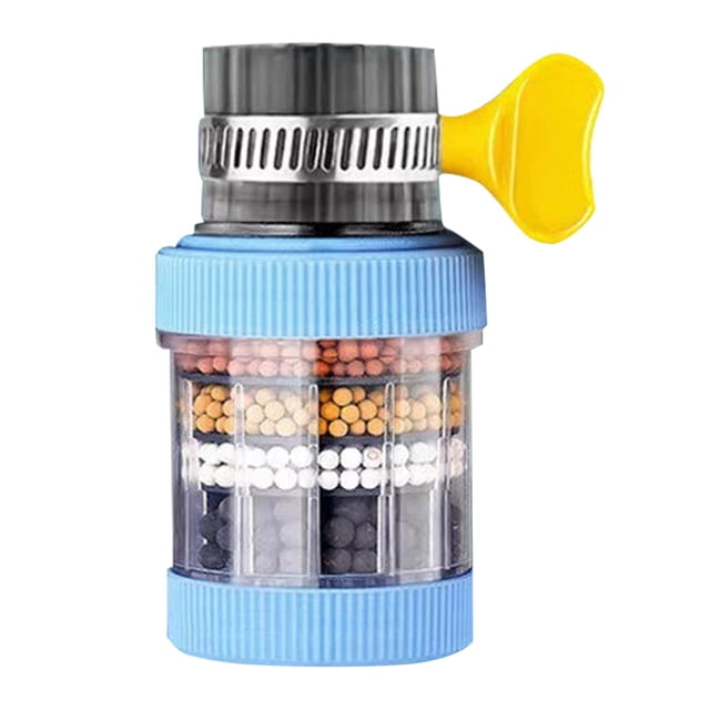 SHAGUOZHOU Half Sheet Pan Chain Strainer 6 Layer Faucet Filter,Kitchen Shower Water Purifier Activated Faucet Water Purifier Bathroom Tap Attachment For Hard Water