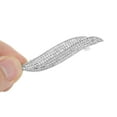 thumbnail image 4 of Unique Bargains 1 Pc Hair Clips Exquisite Rhinestone Leaf Hair Clip Hairdo Clip Silver Tone Transparent, 4 of 5