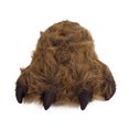 thumbnail image 4 of 15" Furry Grizzly Bear Slippers, 4 of 5