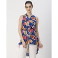thumbnail image 2 of Moomaya Chic Cotton Sleeveless High-Low Top - Versatile Women's Summer Blouse, 2 of 9