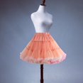thumbnail image 6 of Women's Layered Tulle Petticoat Knee Length Skirt Tutu Skirt Underskirt Elastic Colorful, 6 of 9