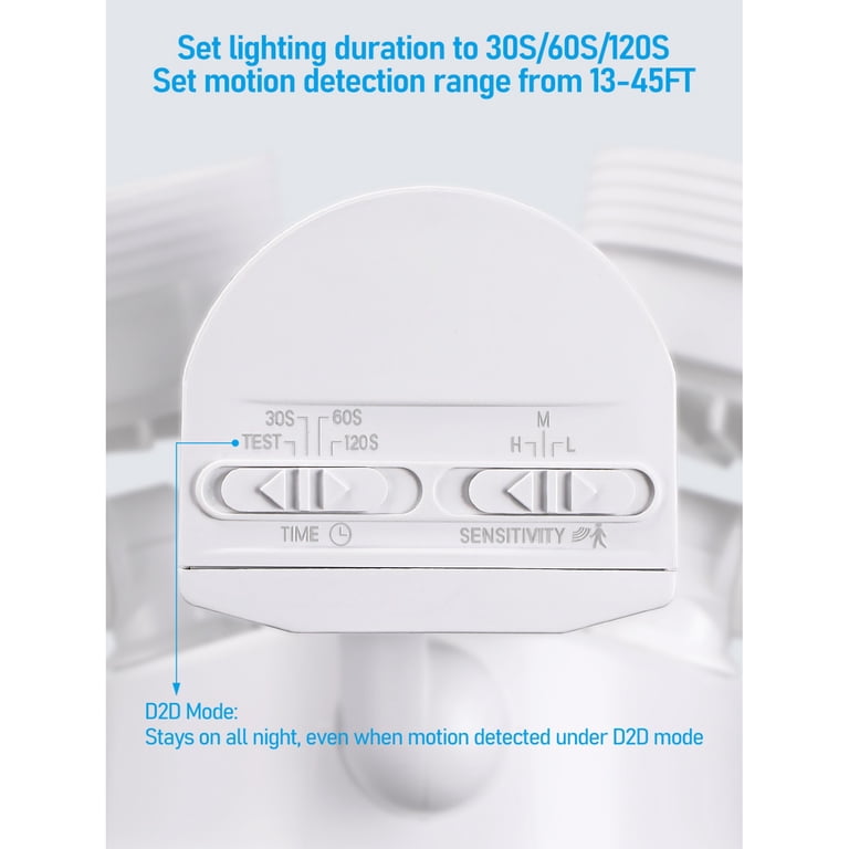 Leonlite 25W LED Dual-Head Motion Sensor Security Light photo 6