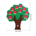 thumbnail image 2 of WHAMVOX Peach Tree Craft Kit, Felt Autumn Decor Tree Board with Numbers, Math Learning Apple Ornaments, Bulletin Board for DIY Kids Classroom Decor, 2 of 5