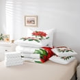 thumbnail image 6 of Manfei Christmas Bowtie Cake 7pcs Bedding Comforter Set,Happy Christmas Queen Bedding Sets,Red Berry Xmas Floral Queen Sheet Sets For Kids,Luxury Bedroom Decor, 6 of 8