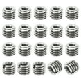 thumbnail image 1 of Unique Bargains Adaptateurs de Filetage Manchon Réducteur Écrou 20 Pcs M8x1.25 Mâle à M4x0.7 Femelle Insert de Réparation Écrou 6mm, 1 of 7
