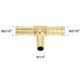thumbnail image 3 of Conector de manguera en forma de T de espiga reducida Uxcell de latón 2Pcs 5/16", 1/4", 3 of 6
