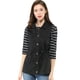 thumbnail image 4 of Chaleco Allegra K Tipo Anorak Estilo Cargo Ligero con Cordón para Mujer Negro XL, 4 of 6