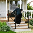 thumbnail image 7 of BENESKY Metal Hand Rails for Outdoor Steps, 4 Step Outdoor Handrail Stair Railing Kit, Exterior Hand Rails for Concrete Steps Porch Steps & Deck, Height Adjustable Stair Rails for Seniors, 7 of 7