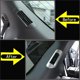 thumbnail image 2 of Embellecedor de marco de ventilación de aire acondicionado Yashi para Land Rover Discovery 5 2017 cromo mate ABS juego de 2 piezas, 2 of 5