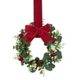 thumbnail image 2 of Mini Farmhouse Greenery Wreath for Cabinet and Front Door, Small Indoor Decorative Spring Wreath for Kitchen, Window and Home Decor, 2 of 9
