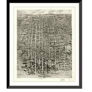 Historic Framed Print, FL Tallahassee 1926 MAP, 17-7/8" x 21-7/8"