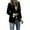 Black, variant on Uaswgudfs Women's Black Velvet Blazer, Fall Winter Street Style Single-Button Suit Jacket - Casual Outerwear Black L
