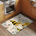 thumbnail image 3 of Rectangle Area Rug 2x3ft,Farm Bee Gnome Daisy Flower Washable Carpet Non-Slip Runner Accent Rugs Indoor Floor Mat for Bedroom Living Room Decor,Vintage Letter, 3 of 9