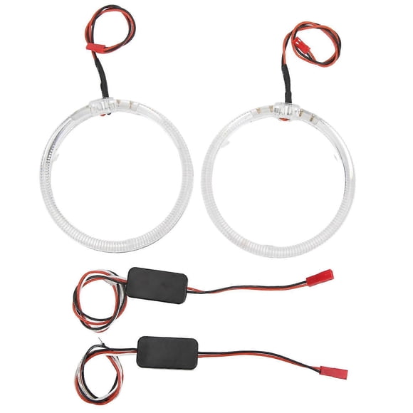 Car LED Angel Eyes Light Guide 95mm/3.7in Purple Lighting 9?36V for Headlights DRL Turn Signals