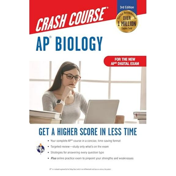 Pre-Owned Ap(r) Biology Crash Course, Book   Online: Get a Higher Score in Less Time (Paperback) 0738612685 9780738612683