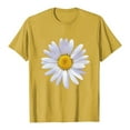 thumbnail image 6 of GEWSEY Womens Graphic Tees Sunflower Shirts Vintage Flower Graphic Tees Shirts Inspirational Tees Casual Faith Shirt Tops (Yellow, S), 6 of 6