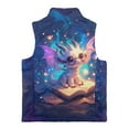 thumbnail image 5 of Pzuqiu Dragon Girls Sleeveless Vests 2T Polyester Comfortable Zipper Winter Sleeveless Jacket with Pockets Warm Fall Outfits Fashion Clothing for Teens Girls Boys Kids, 5 of 7