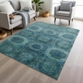 thumbnail image 6 of Dalyn Rugs Machine Washable Indoor/Outdoor Chantille Blue 3' x 5' Rug, 6 of 9