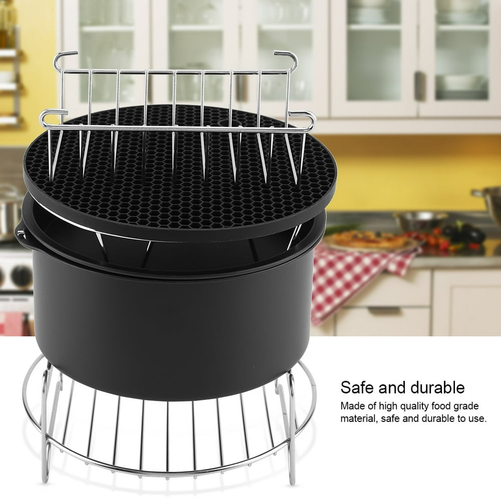 OTVIAP 6 in 1 Multifunctional Air Fryer Accessories Set Kit Parts Metal