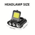 thumbnail image 1 of Linterna LED COB para acampar, tapa ajustable, lámpara con Clip, carga USB para senderismo, pesca Ndcxsfigh  Para Estrenar, 1 of 2