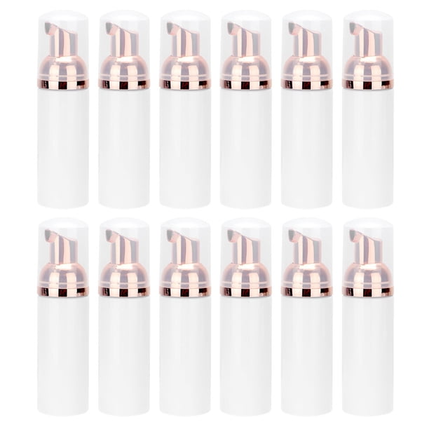 12 botellas vacías de 30 ml para espuma limpiadora facial, dispensador portátil de viaje
