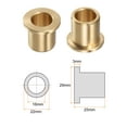 thumbnail image 2 of Flange Bearing Sleeve 16mm x 22mm x 25mm Bronze Self Lubricating Bushings Sleeve Bearing, 2 Pieces, 2 of 5