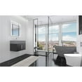 thumbnail image 6 of Nile 24" Black Wood Floating Vanity with Gray Top and Brushed Nickel Trim, 6 of 10