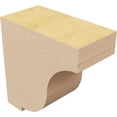 thumbnail image 5 of 2"W x 4"D x 4"H Classic Van Buren Rough Cedar Woodgrain TimberThane Corbel, Primed Tan, 5 of 6