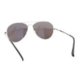 thumbnail image 4 of Polarized Classic Iconic Tear Drop Shape Air Force Officer Sunglasses Silver - Blue Mirror, 4 of 4