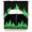 Green, variant on Abstract Green Flame Kitchen Curtains Swag Valance for Windows/Bathroom/Cafe, Flickering Fire Pattern Black Rod Pocket Drape Panel Swag Curtains Valance for Bedroom/Living Room 56"x36"