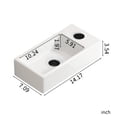thumbnail image 7 of Wall Mounted Bathroom Sink,Small Cloakroom Basin Sink,Rectangle Ceramic Wash Basin,Right,White, 7 of 7