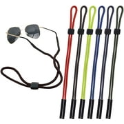 Eyeglass Holder Strap, 6 Pcs Premium Leather Glasses Chains for Women, Men and Kids, Universal Safety Eyewear Retainer for Most Sunglasses, Daily Glasses and Reading Glasses