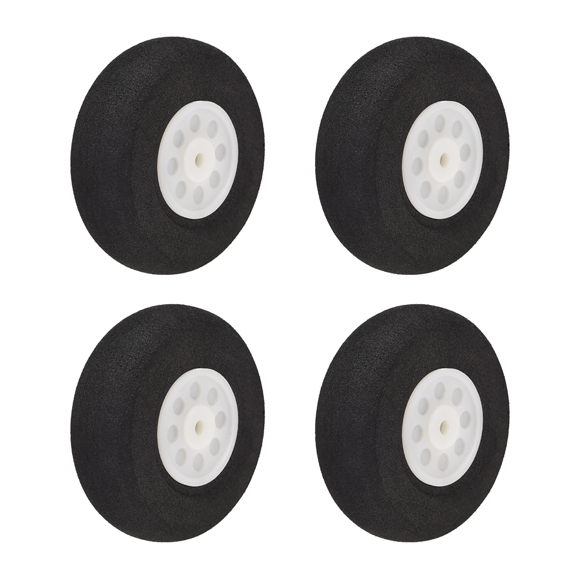 RC Airplane Wheels 4PCS RC Airplane Aircraft Sponge Wheels 2.16 inch x