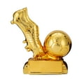 thumbnail image 4 of Trofeo de fútbol, ​​bota de fútbol, ​​adorno coleccionable de escritorio, recuerdo de resina. Recubrimiento de oro, 4 of 9