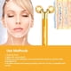 thumbnail image 3 of Masajeador facial eléctrico DANGSHAN Masajeador facial dorado de 24 quilates, 3 of 9