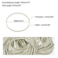 thumbnail image 2 of Unique Bargains Élastique Blanc Extensible 2.3 Pouces Dia pour Maison Bureau Lot de 200, 2 of 5