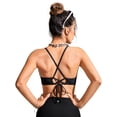 thumbnail image 2 of Top de Bikini CRZ YOGA con Cordones y Escote en V Negro Mediano, 2 of 7
