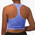 thumbnail image 3 of Mepaouo Womens Yoga Sports Bras Breathable Wirefree Underwear Racerback V Neck Yoga Casual Tank Top, 3 of 5