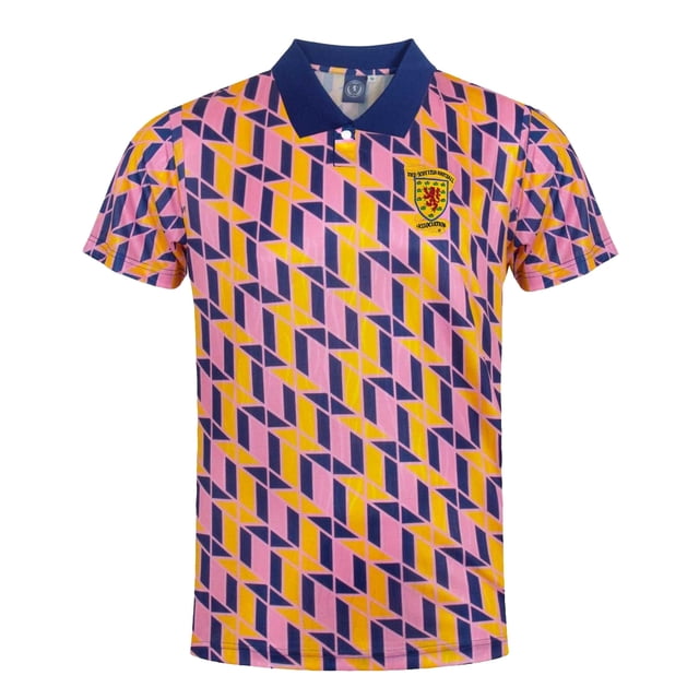 Scottish FA Mens 1990 Retro Polo Shirt