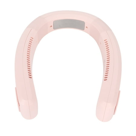 

2024 Neck Fan USB Charging 80 Holes 4000 to 5500rpm High Poly Wind Wearable Fan Portable Fan for Household Outdoor Pink