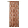 thumbnail image 2 of Regal Home Collections Milawi Jacquard Sheer Rod Pocket 2 Curtain Panels, 54"x 84" each, Persimmon, 2 of 8