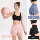 thumbnail image 2 of Pantalones cortos deportivos 2 en 1 para mujer, cintura elástica ancha, bolsillos, empalme de malla, Abanopi Pantalones cortos deportivos para mujer, 2 of 7